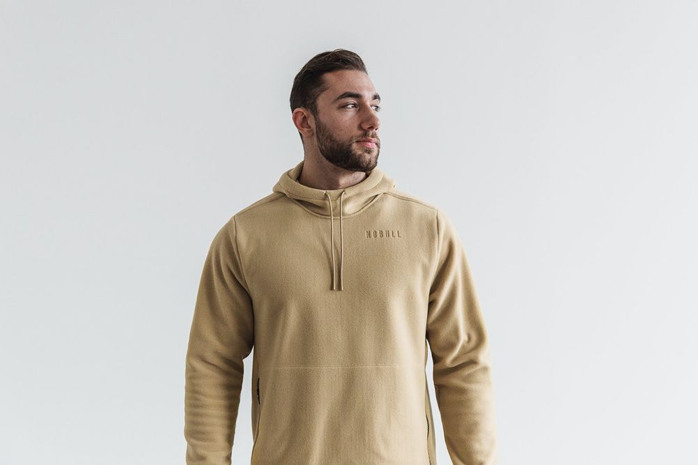 Sweat À Capuche NOBULL Homme Beige - NOBULL Arctic Pullover,France (2345-IPBTS)